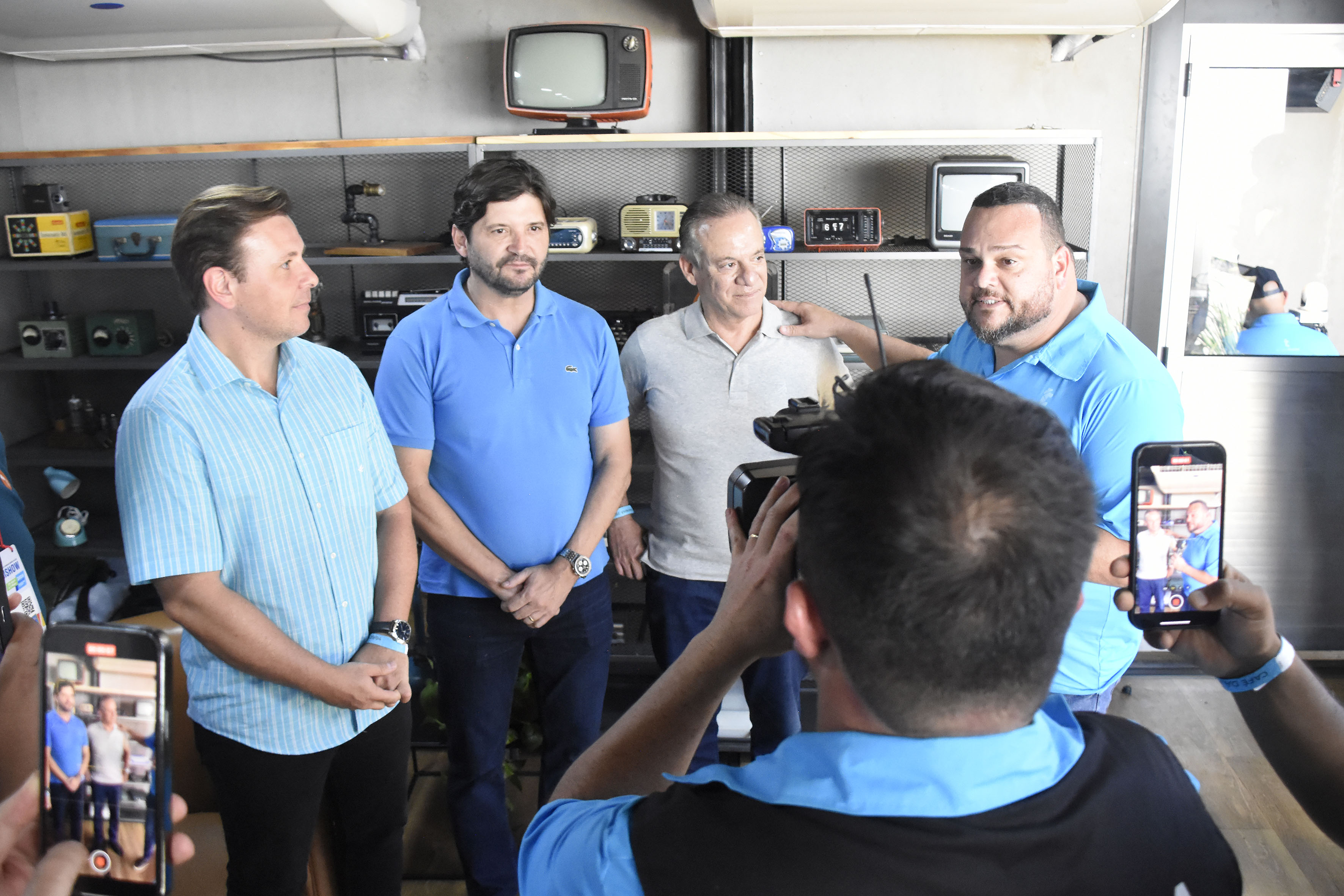 Imagem do presidente da Câmara Municipal, vereador Isaac Antunes (PL) na Agrishow 2024