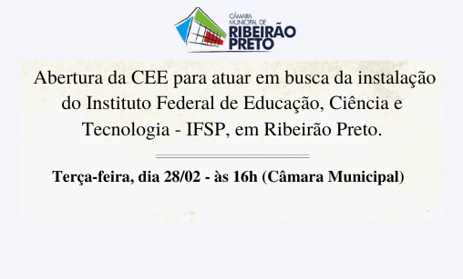 Legislativo convida para abertura de Comissão de Estudos