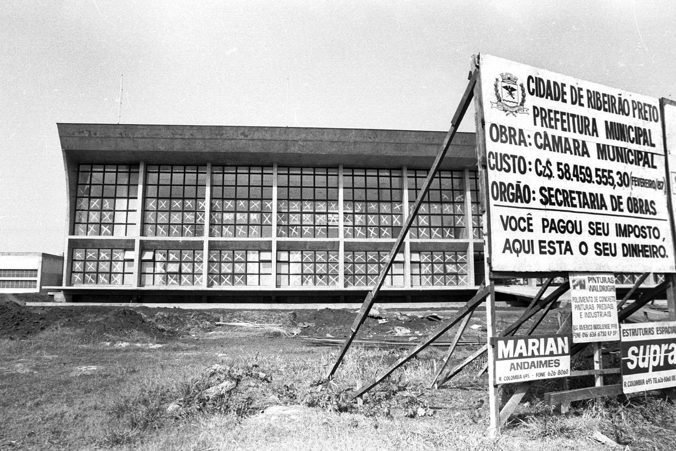 Atual Câmara Municipal em construção