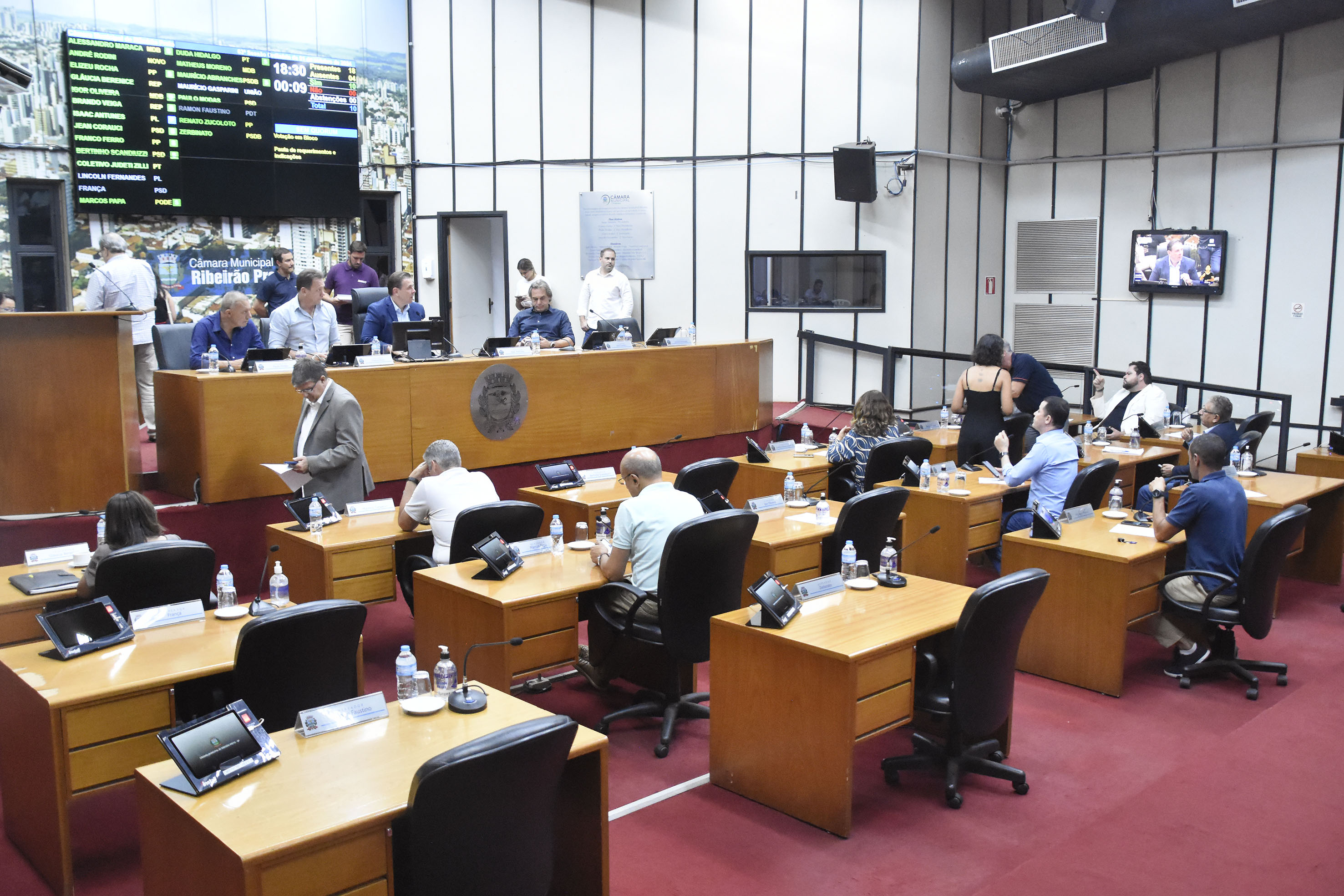 Atual Plenário da Câmara Municipal de Ribeirão Preto